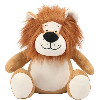 Leão de peluche com fecho